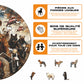 Chiens Motocyclistes - Puzzle en Bois