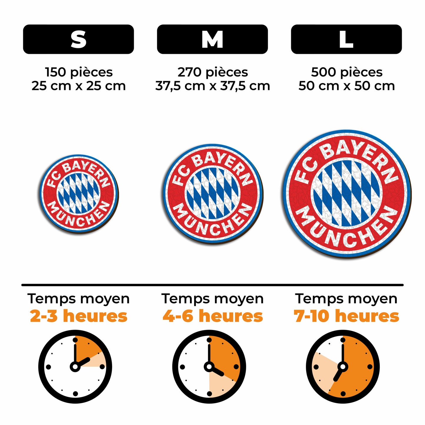 Logo FC Bayern Munich® - Puzzle en Bois