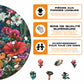 Fleurs Enchantées - Puzzle en Bois