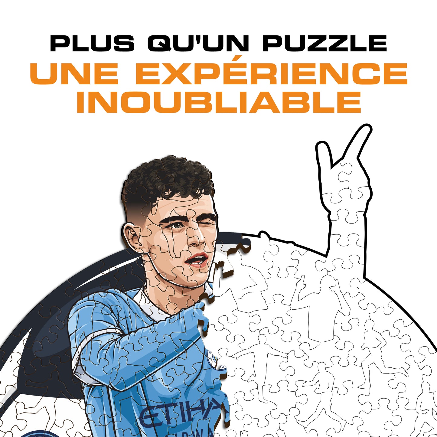 Phil Foden - Puzzle en Bois