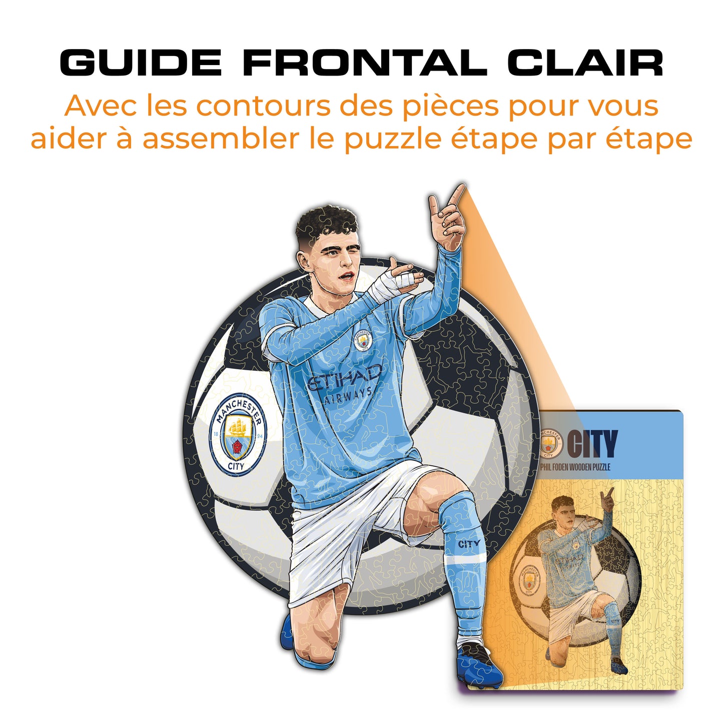 Phil Foden - Puzzle en Bois
