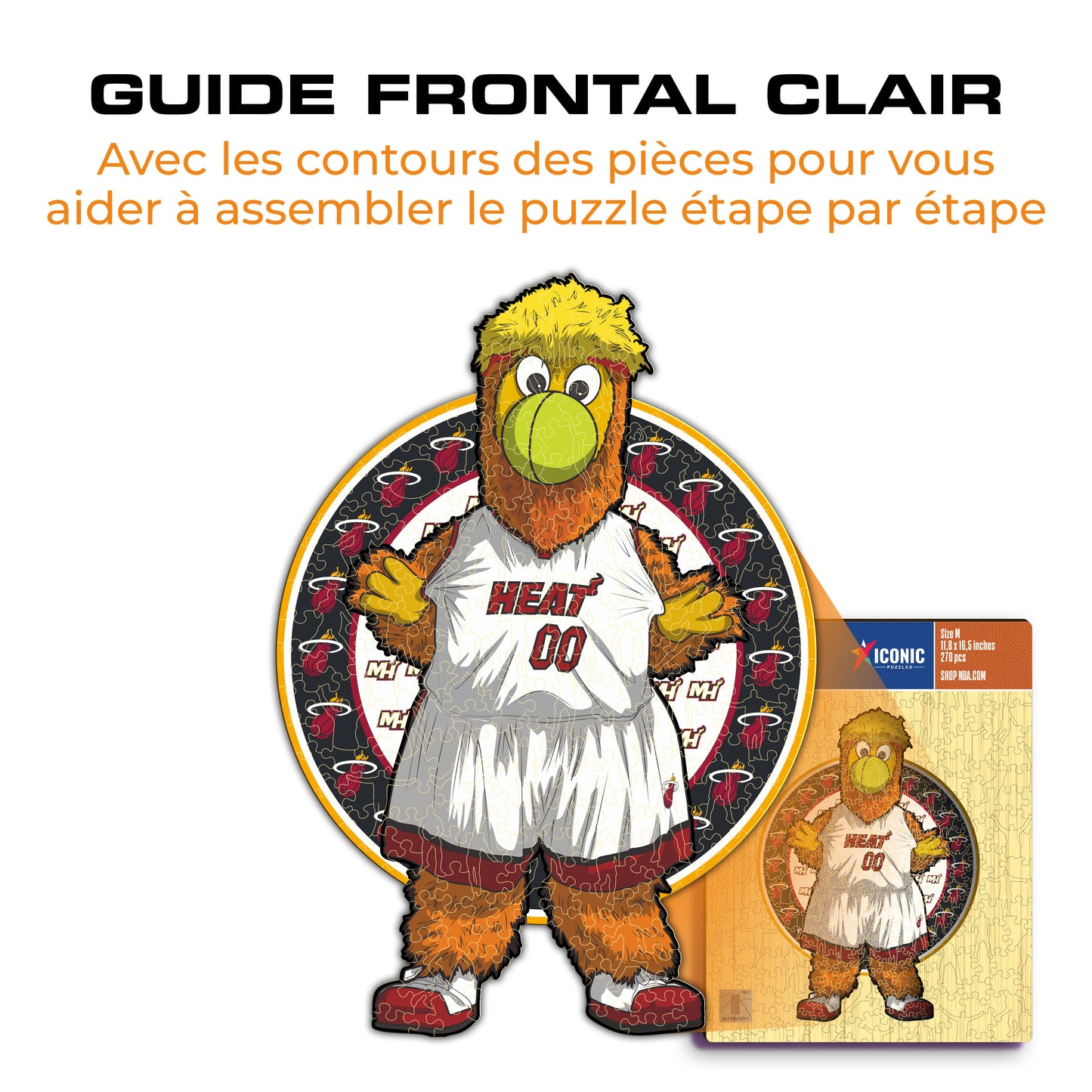Mascotte Miami Heat™ - Puzzle en Bois