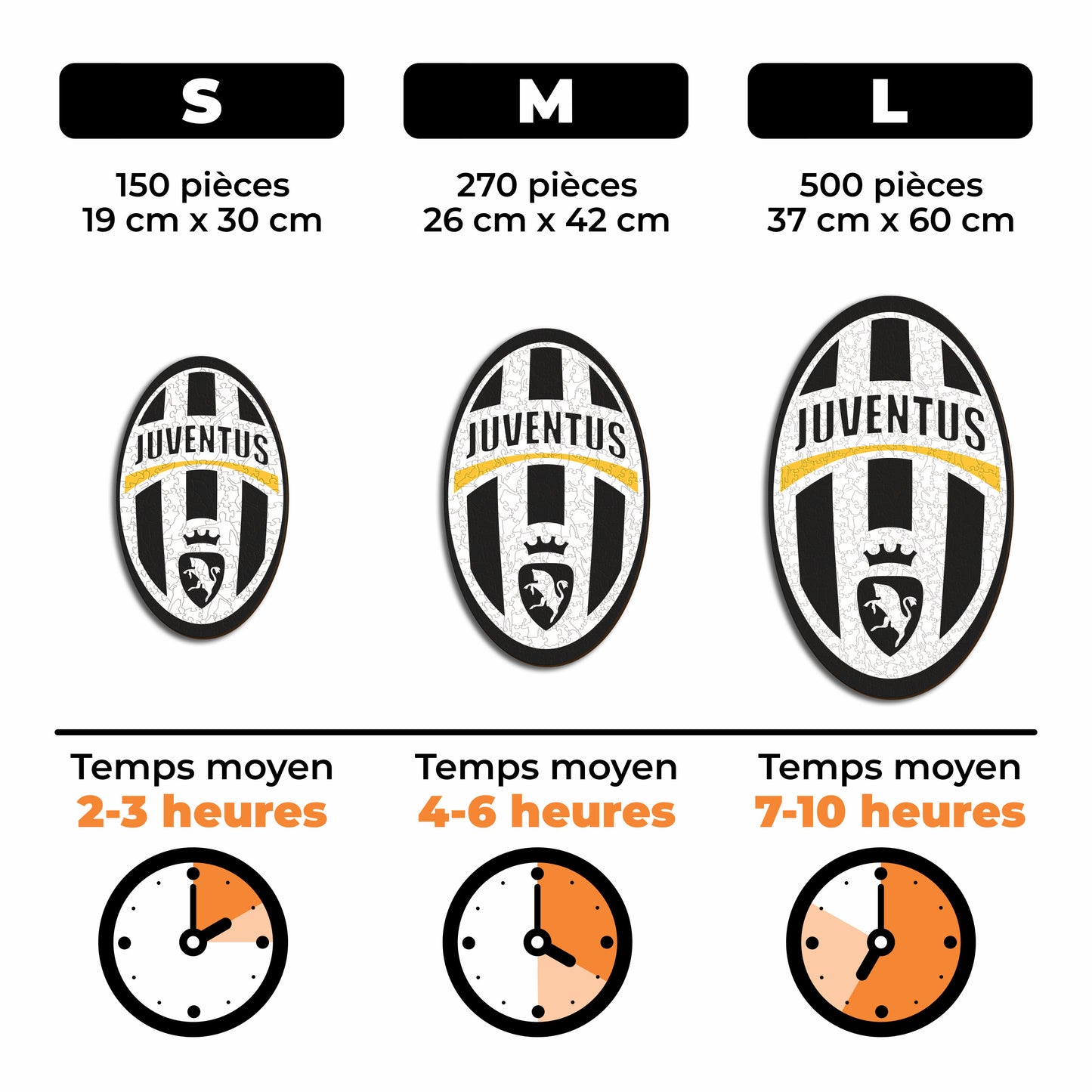 Retro Logo Juventus FC® - Puzzle en Bois