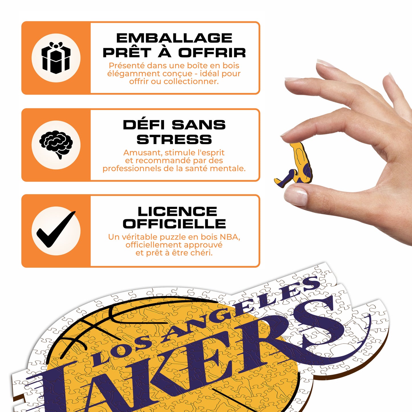 Los Angeles Lakers™ - Puzzle en Bois