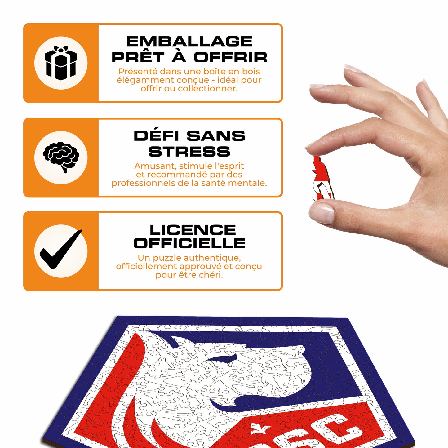 Logo LOSC Lille® - Puzzle en Bois