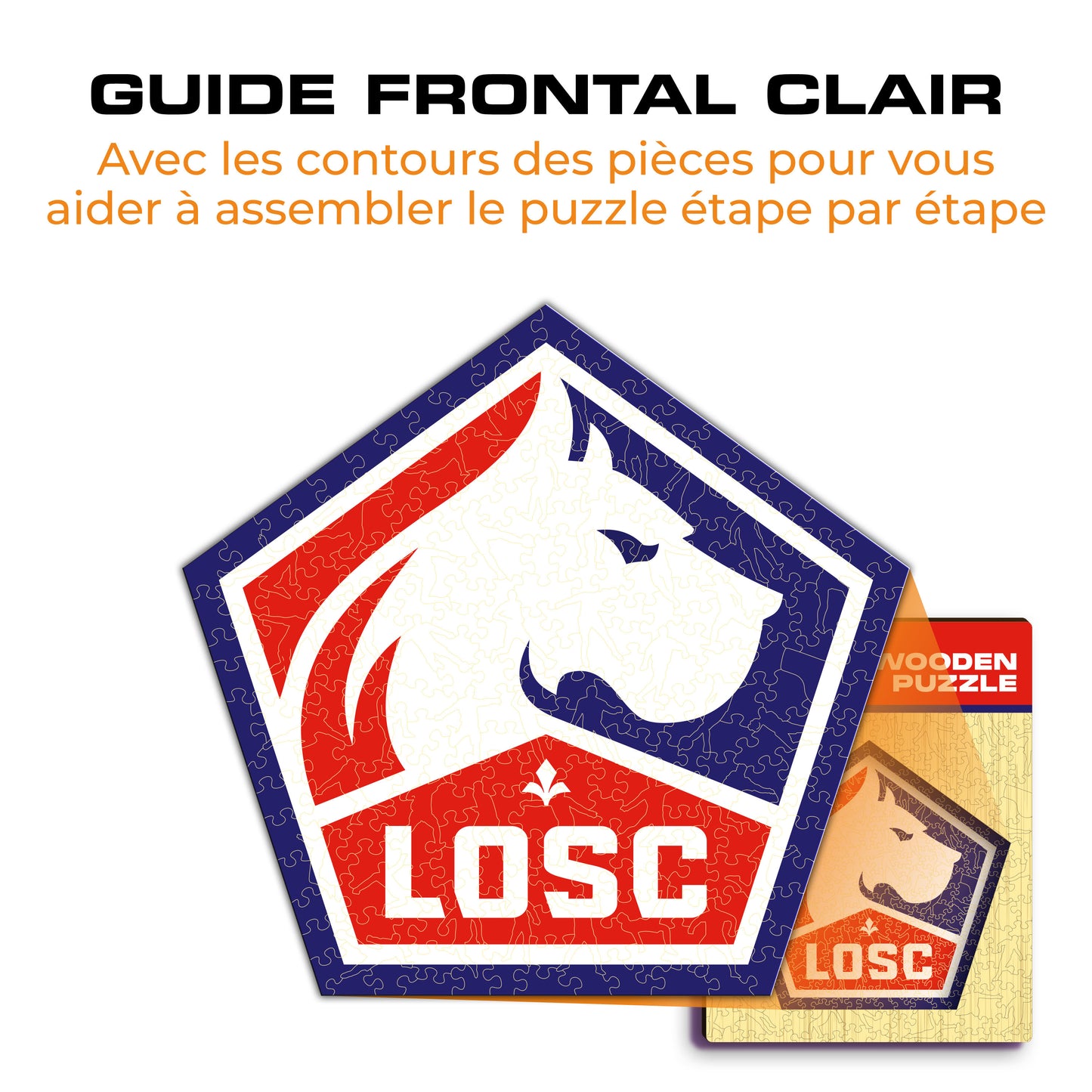 Logo LOSC Lille® - Puzzle en Bois