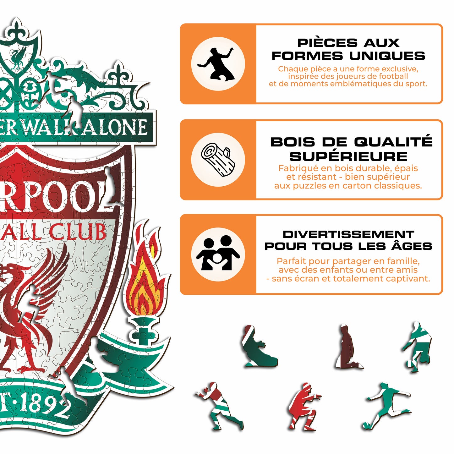 Logo Liverpool FC® - Puzzle en Bois