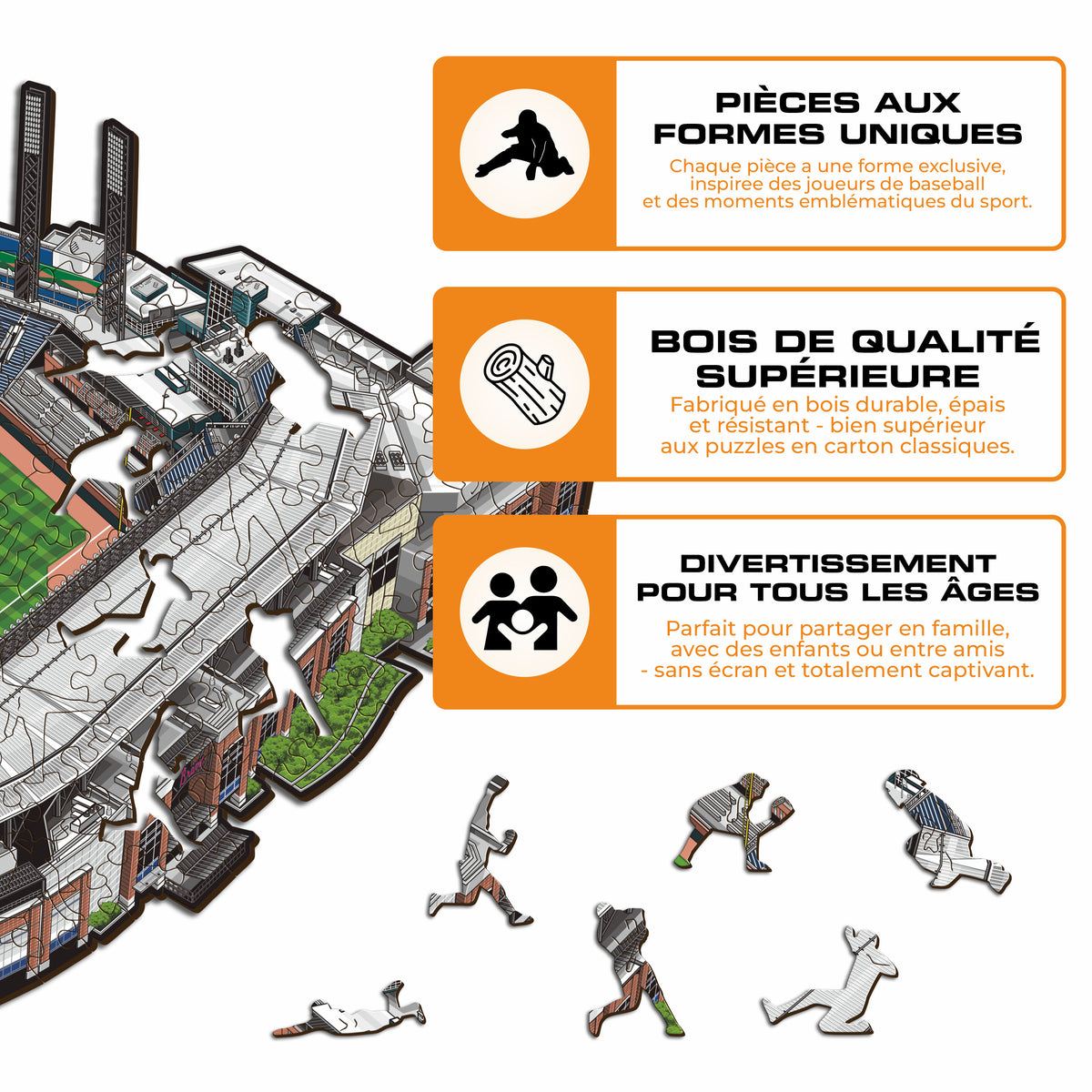 Truist Park Atlanta Braves™ Puzzle en Bois