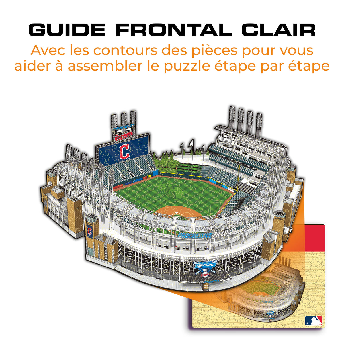 Progressive Field Cleveland Guardians™ Puzzle en Bois
