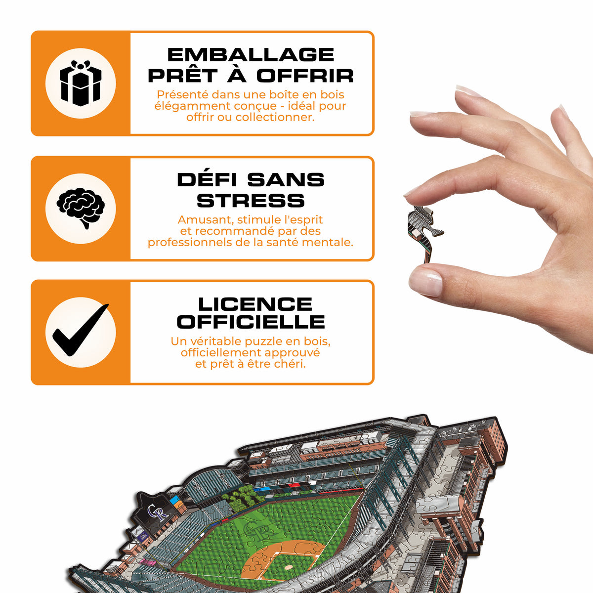 Coors Field Colorado Rockies™ Puzzle en Bois