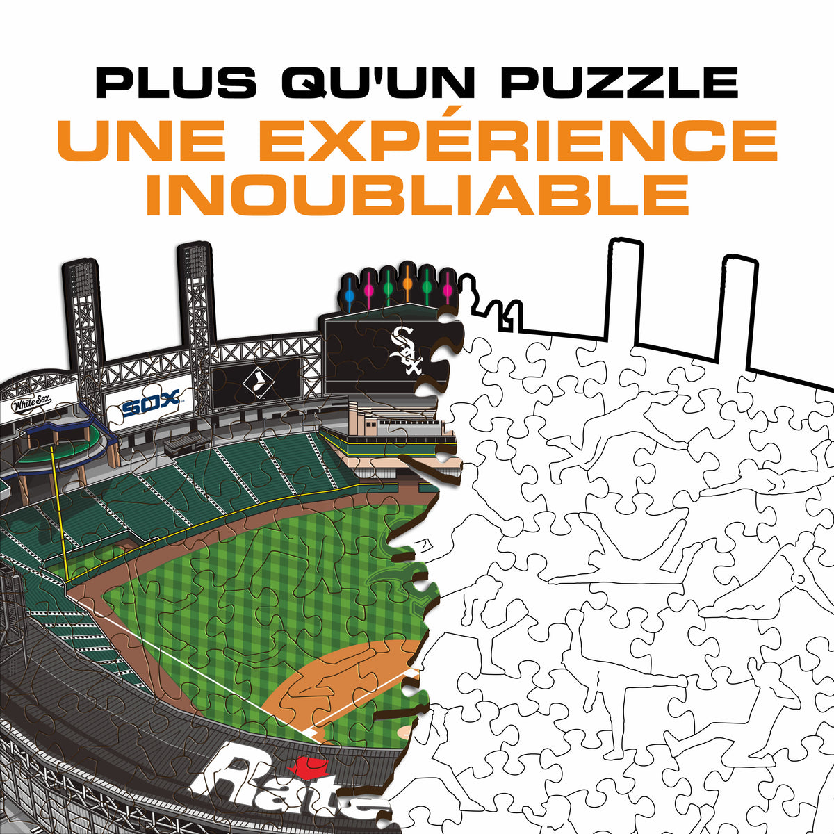 Rate Field Chicago White Sox™ Puzzle en Bois