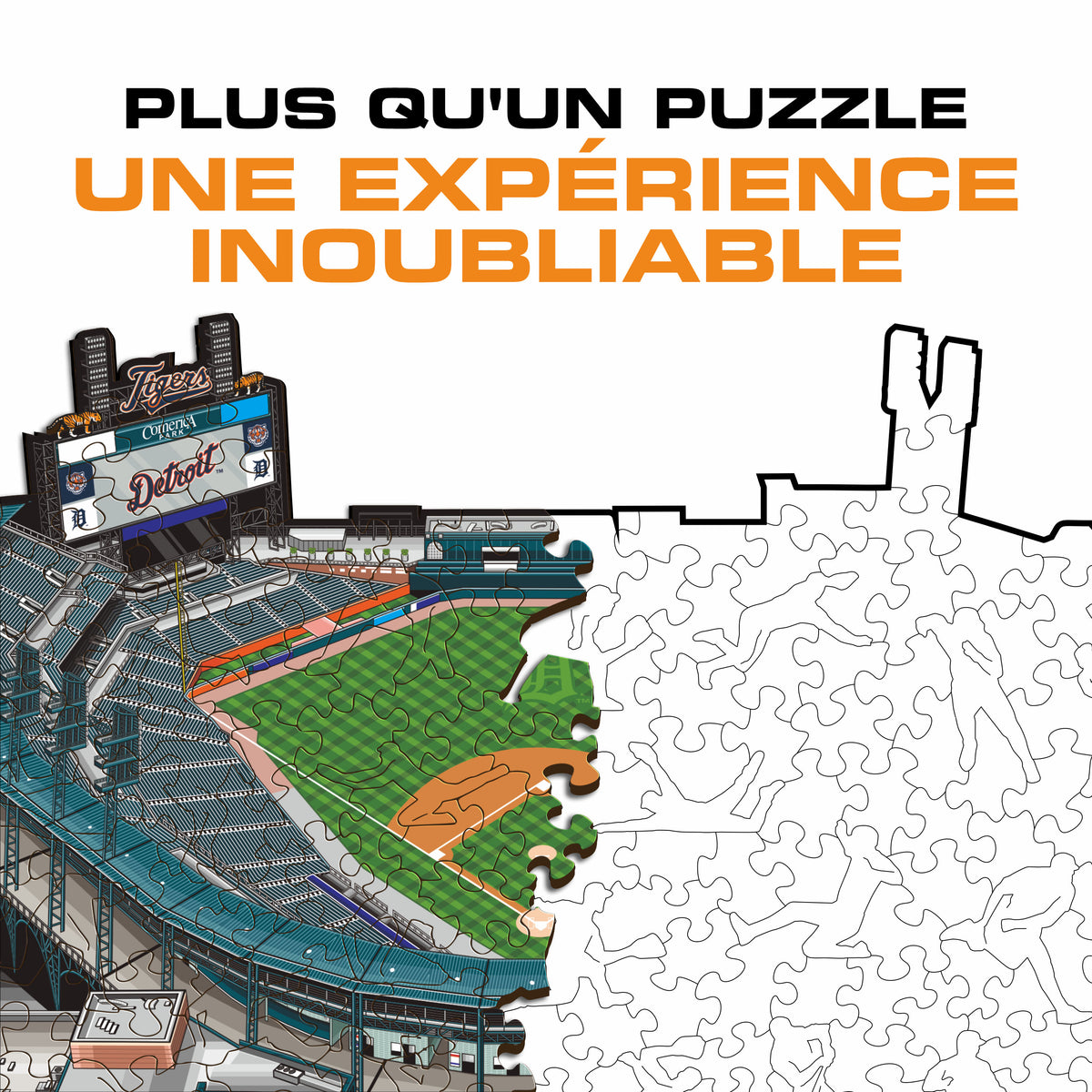 Comerica Park Detroit Tigers™ Puzzle en Bois