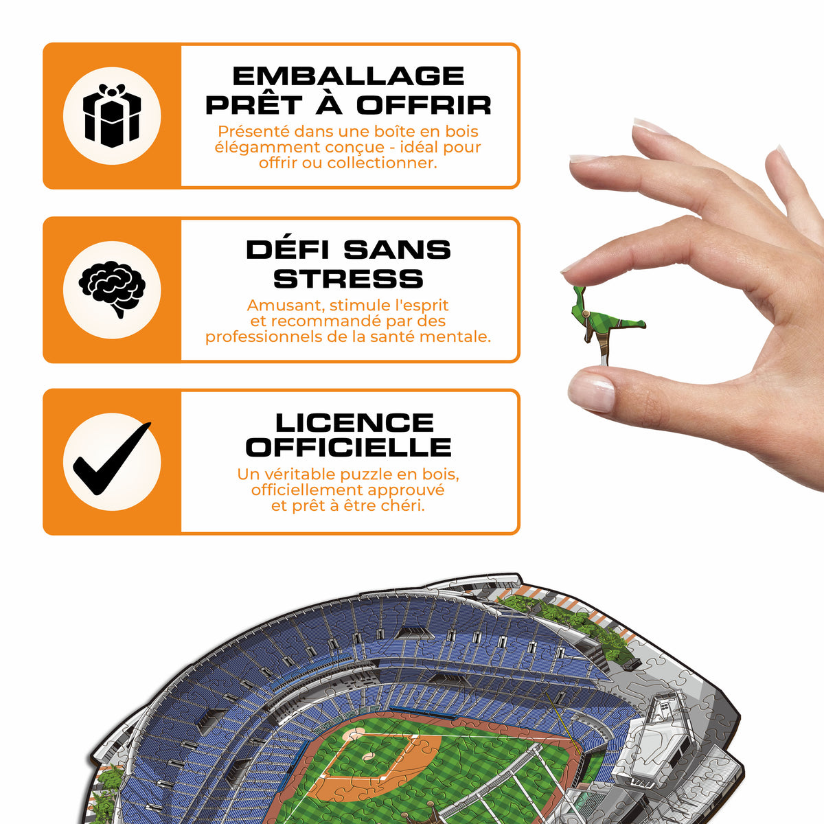 Kauffman Stadium Kansas City Royals™ Puzzle en Bois