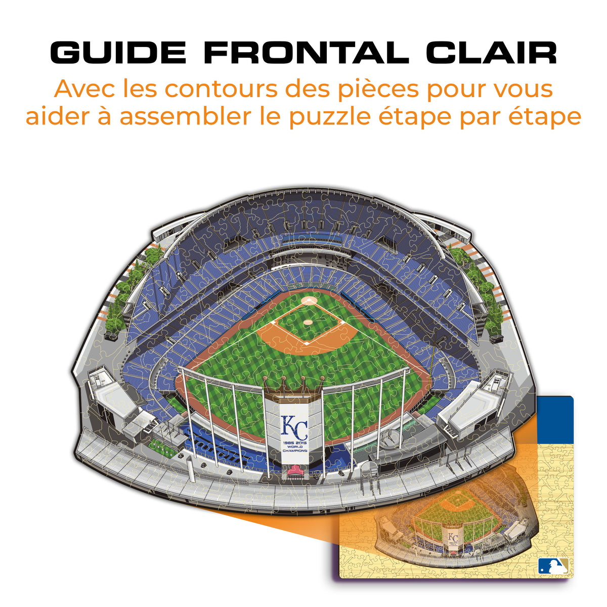 Kauffman Stadium Kansas City Royals™ Puzzle en Bois