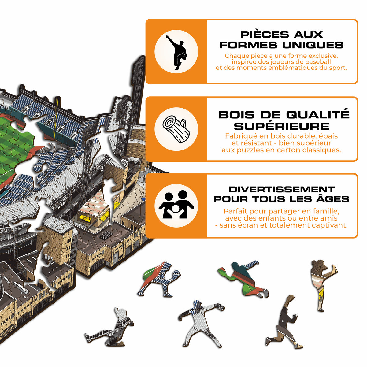 PNC Park Pittsburgh Pirates™ Puzzle en Bois