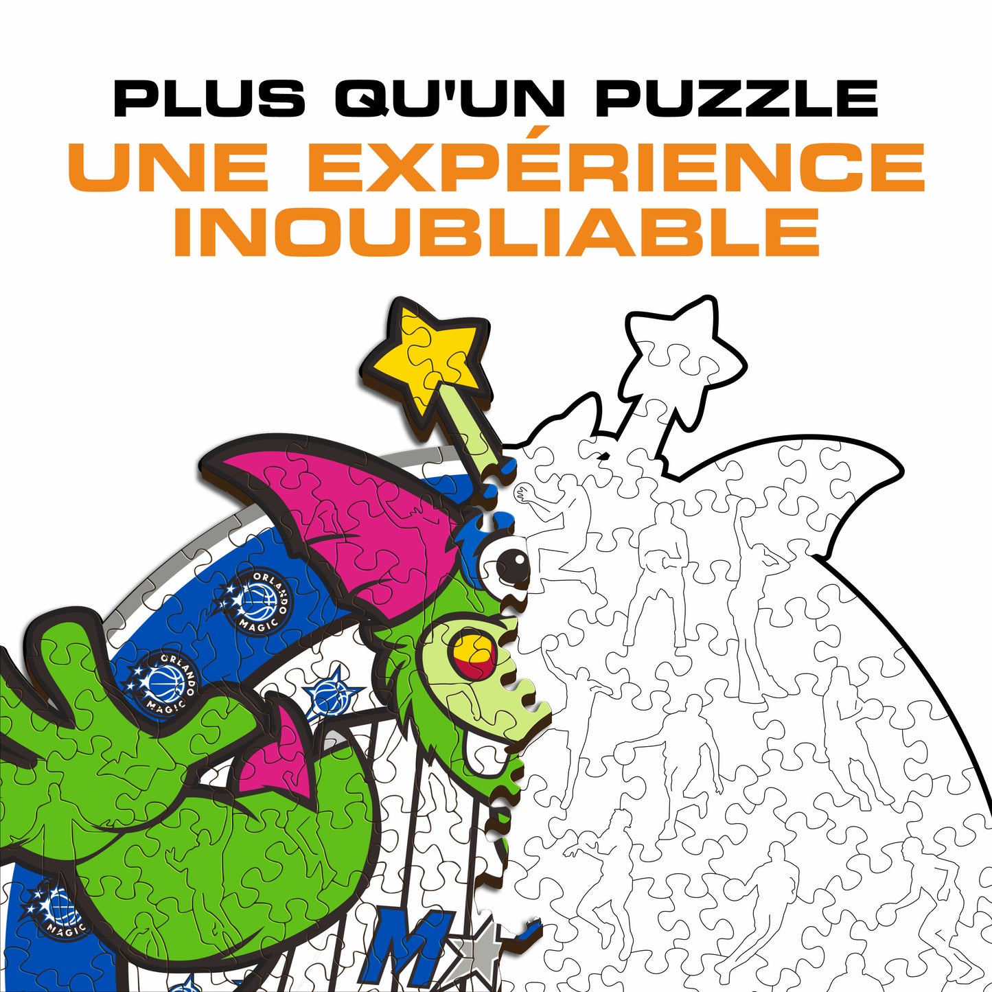 Mascotte Orlando Magic™ - Puzzle en Bois