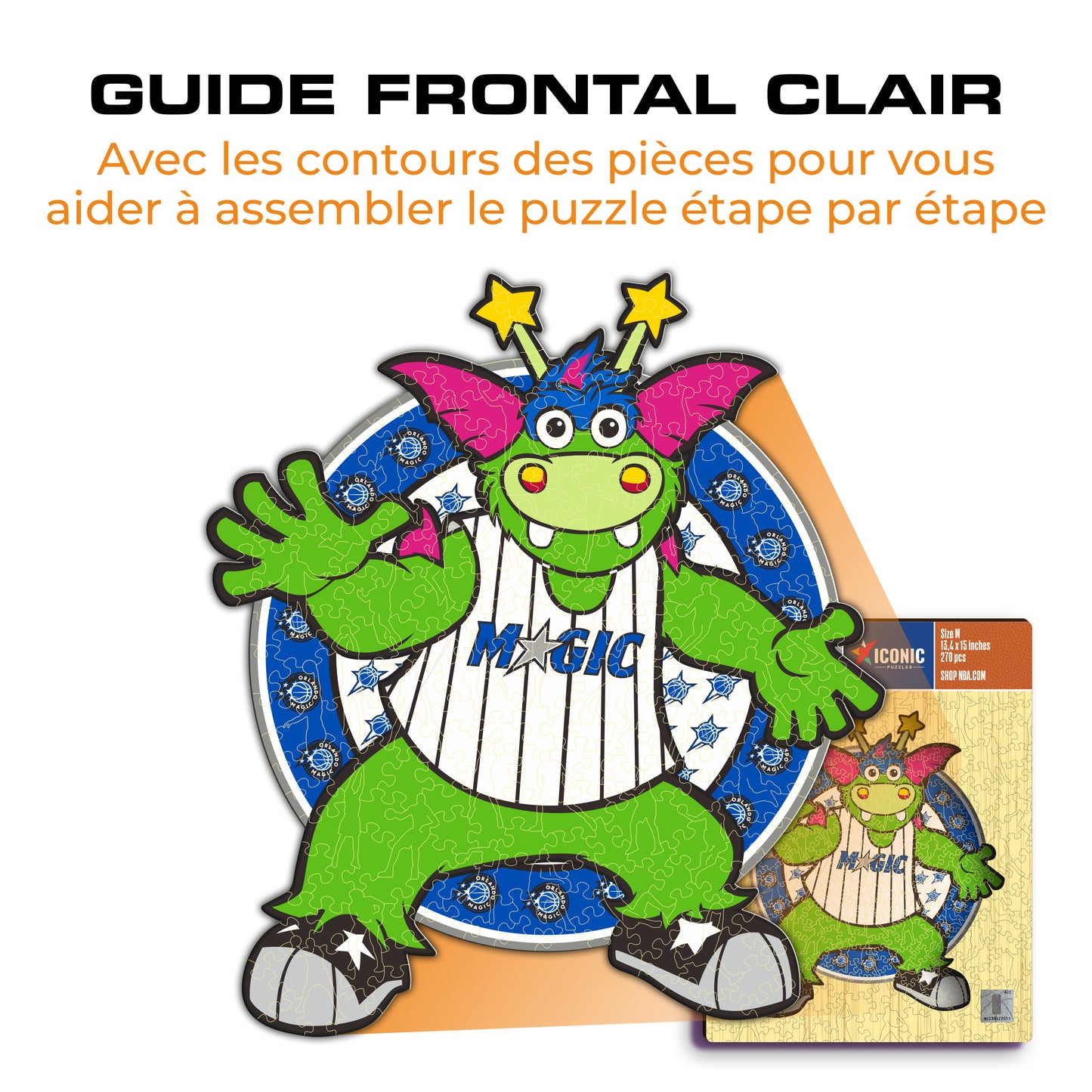 Mascotte Orlando Magic™ - Puzzle en Bois