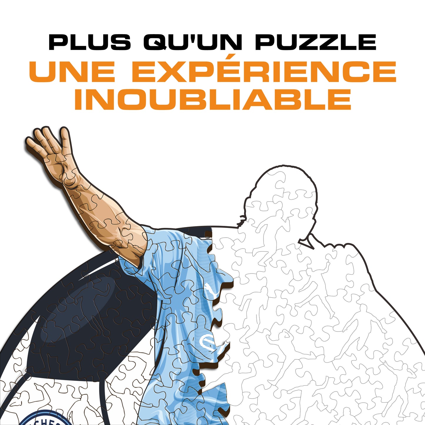 Erling Haaland - Puzzle en Bois