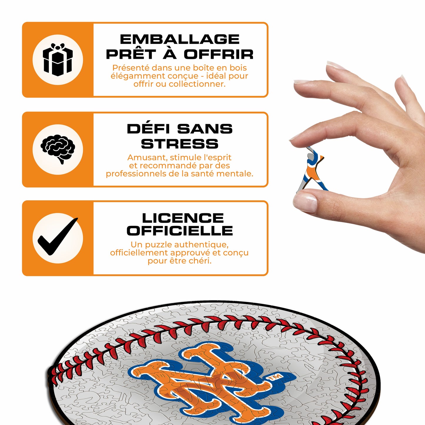 New York Mets™ - Puzzle en Bois
