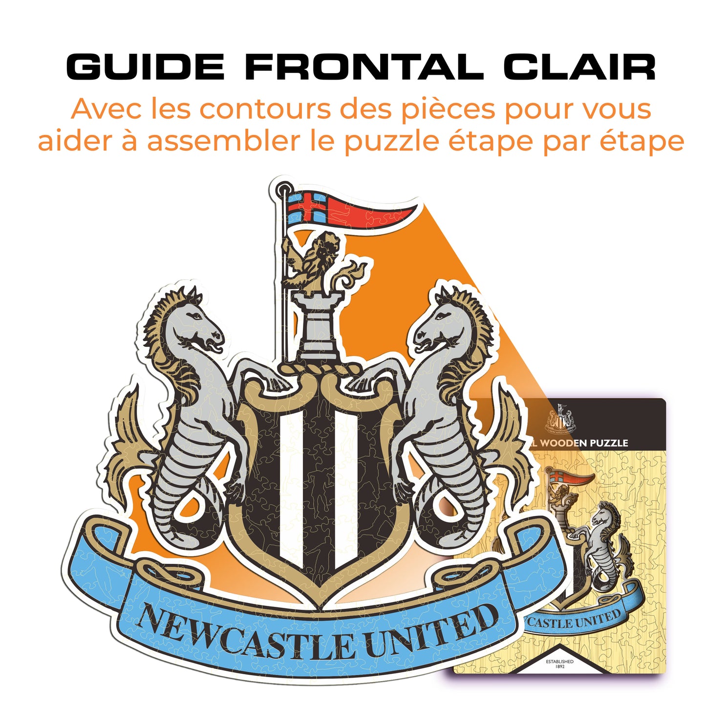 Logo Newcastle United FC® - Puzzle en Bois