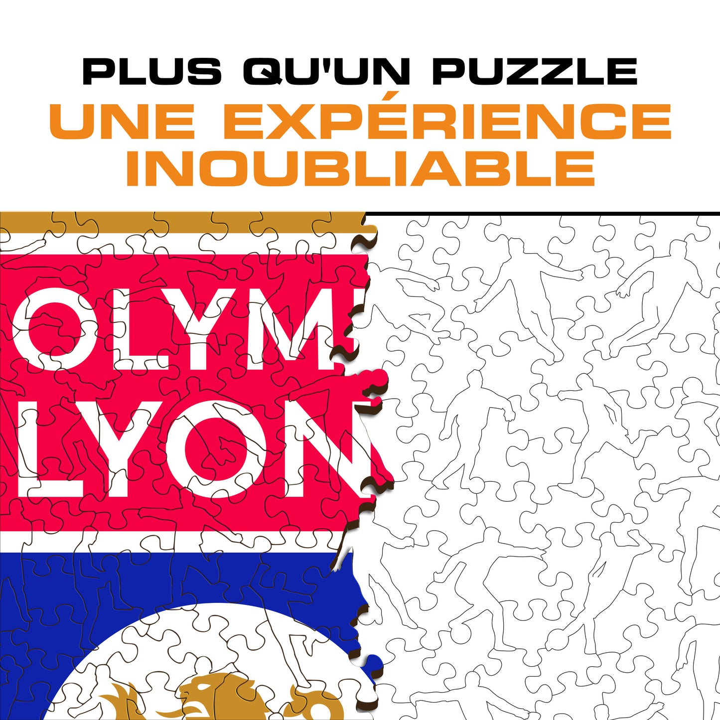 Logo Olympique Lyonnais® - Puzzle en Bois