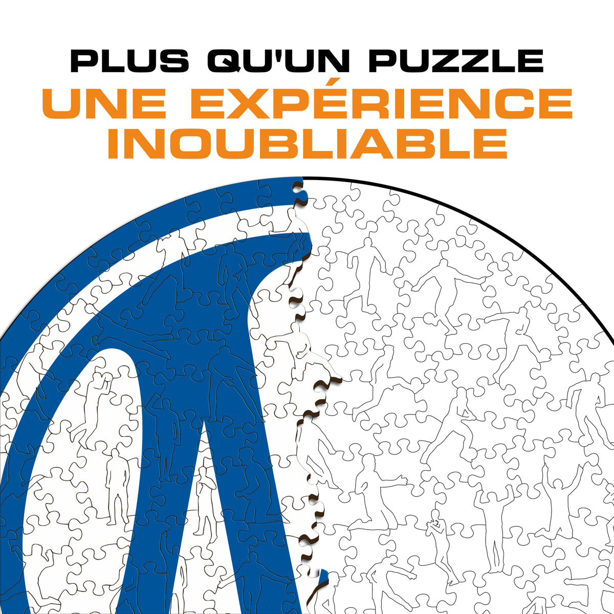 Nouveau Logo Olympique de Marseille® Puzzle en Bois