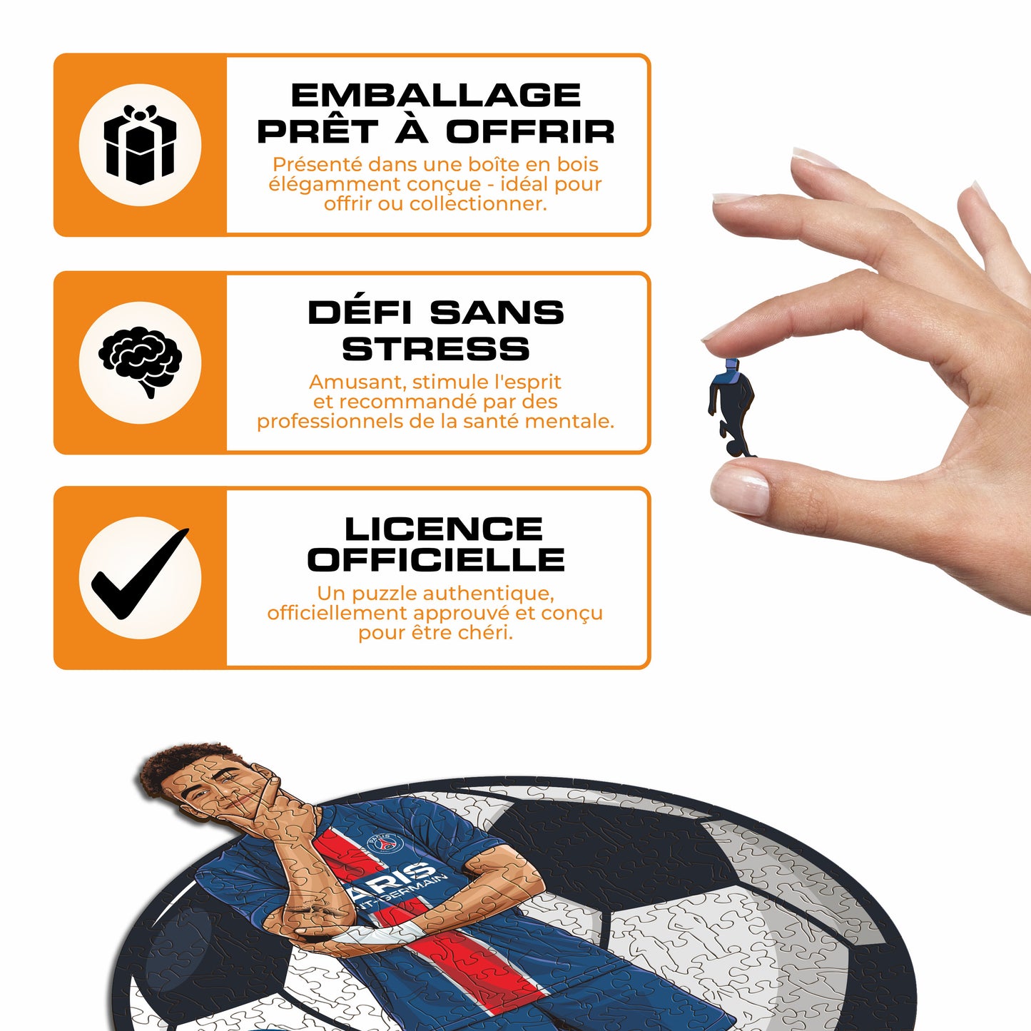 2 PACK Paris Saint-Germain FC® Logo + Désiré Doué