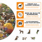 Chiots Dans Le Jardin - Puzzle en Bois