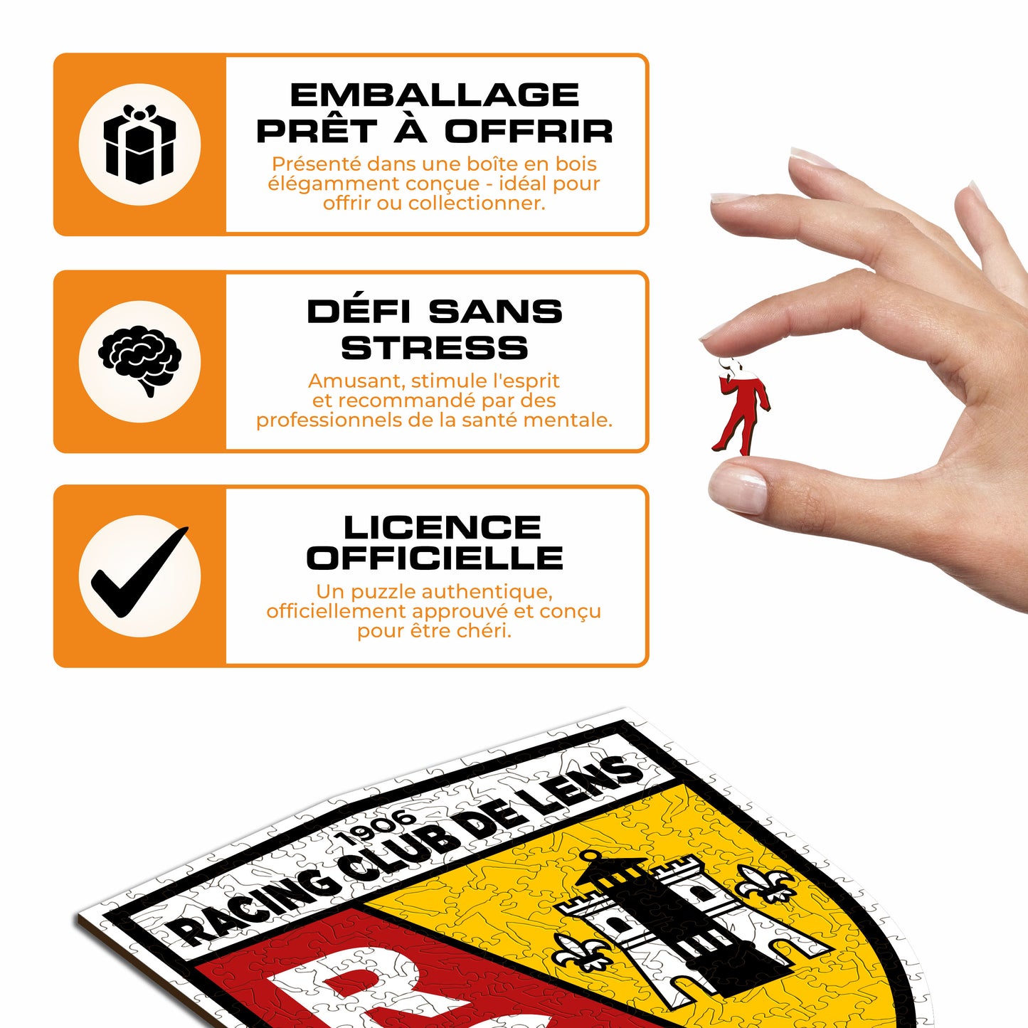 Logo RC Lens® - Puzzle en Bois