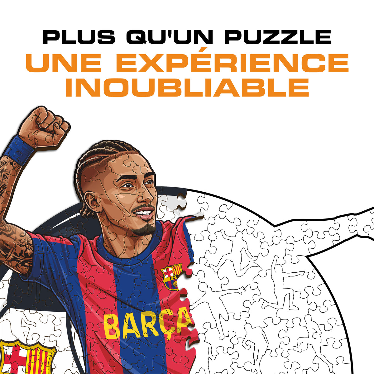 Raphinha Puzzle en Bois