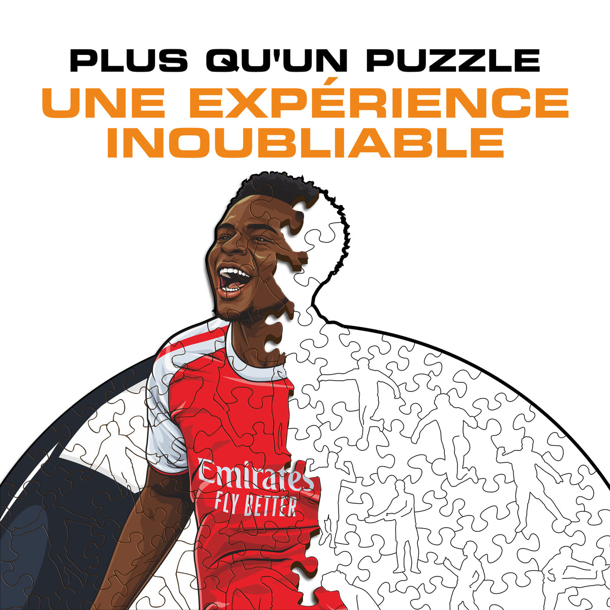Bukayo Saka Puzzle en Bois