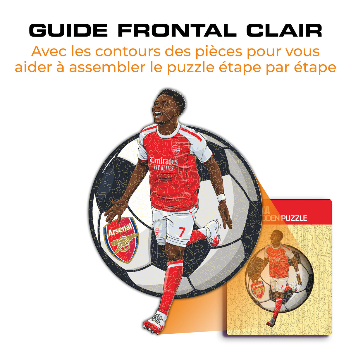 Bukayo Saka Puzzle en Bois