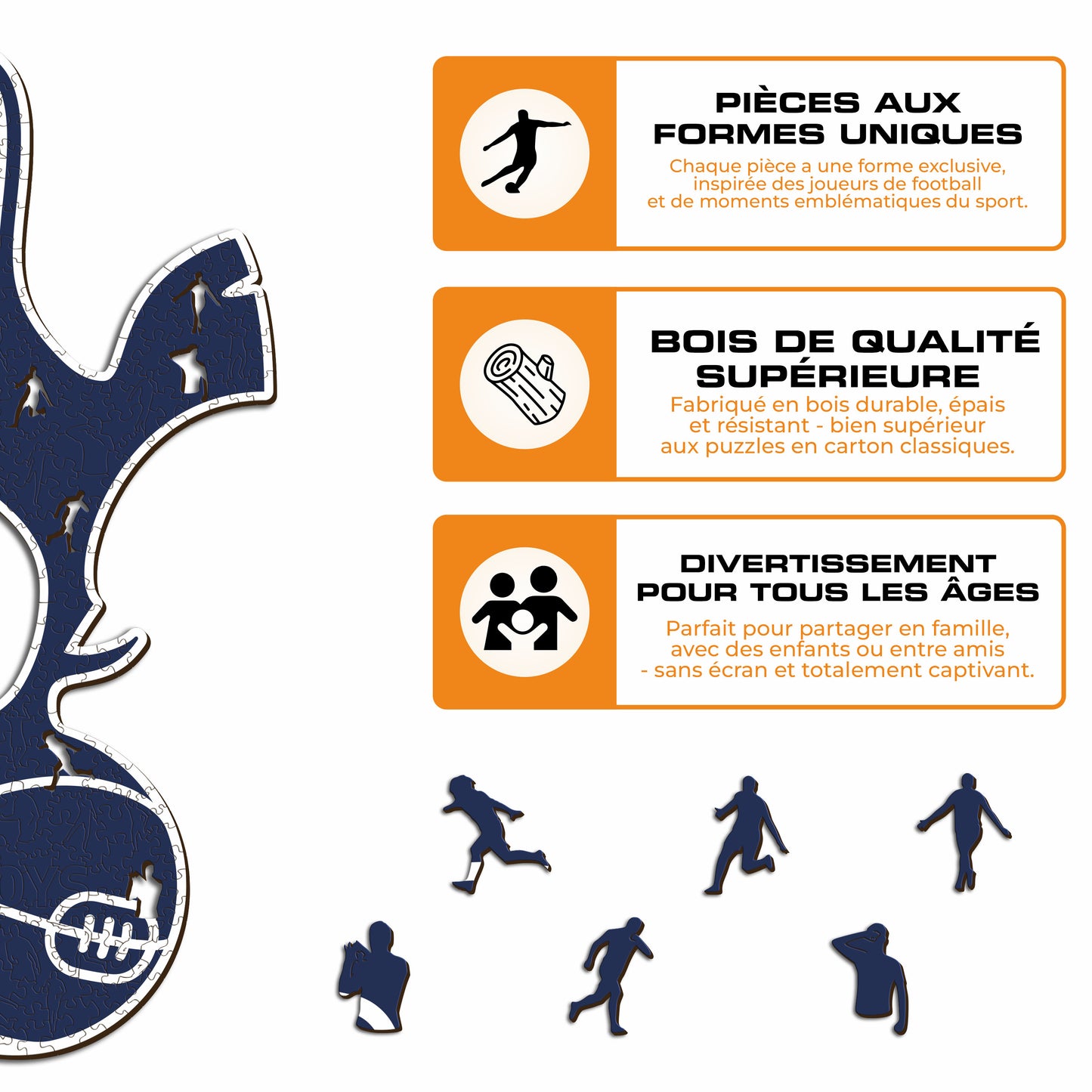Logo Tottenham Hotspur FC® - Puzzle en Bois