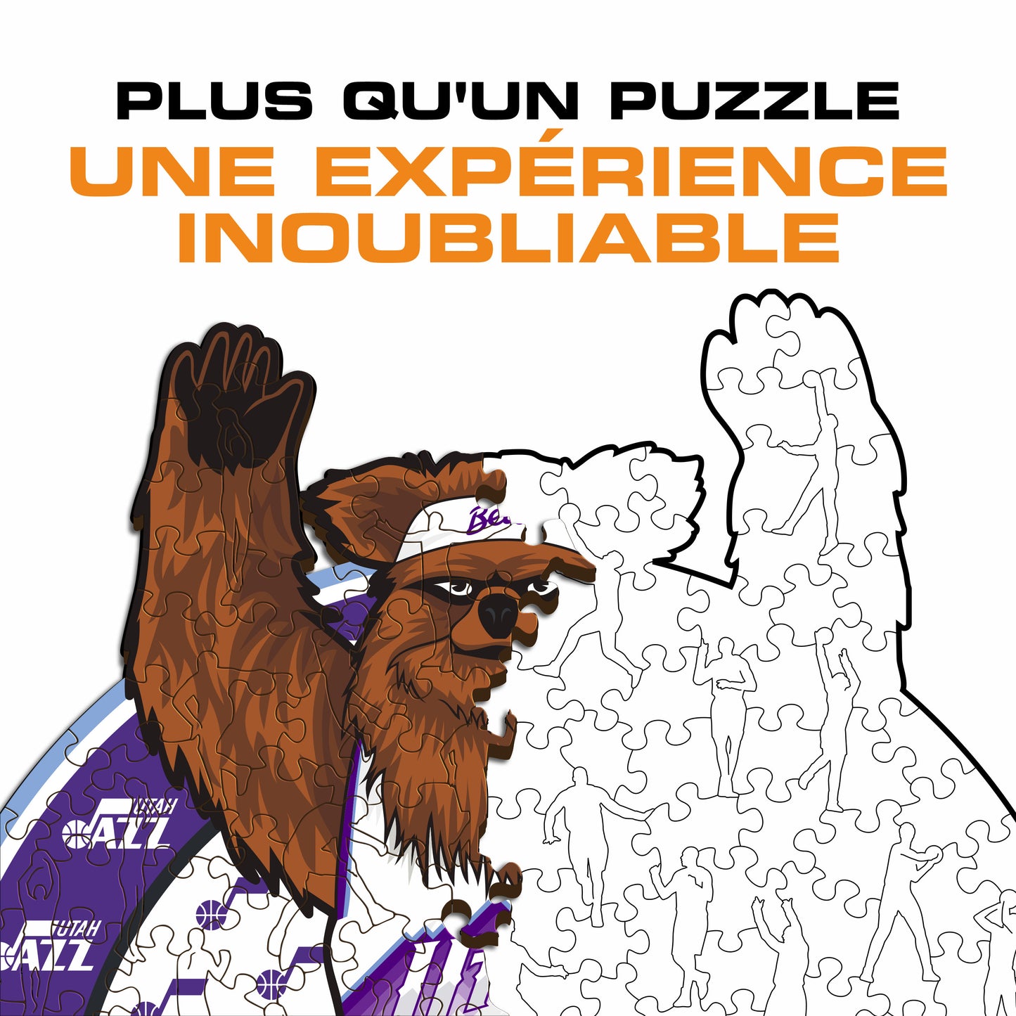 Mascotte Utah Jazz™ - Puzzle en Bois