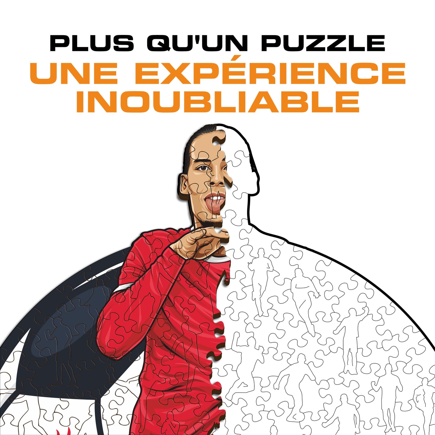 Virgil van Dijk - Puzzle en Bois