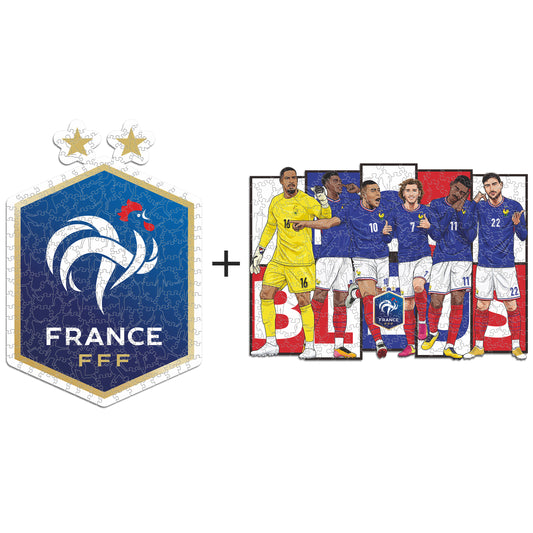 2 PACK Logo Équipe de France® + 6 Joueurs