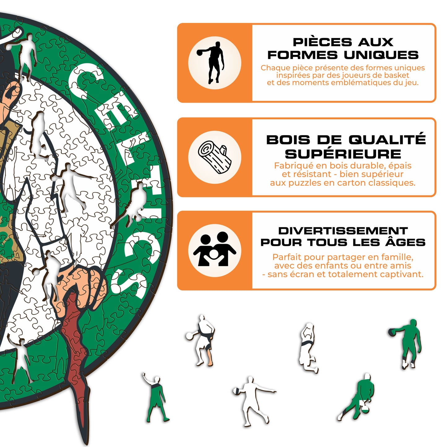 Boston Celtics™ - Puzzle en Bois