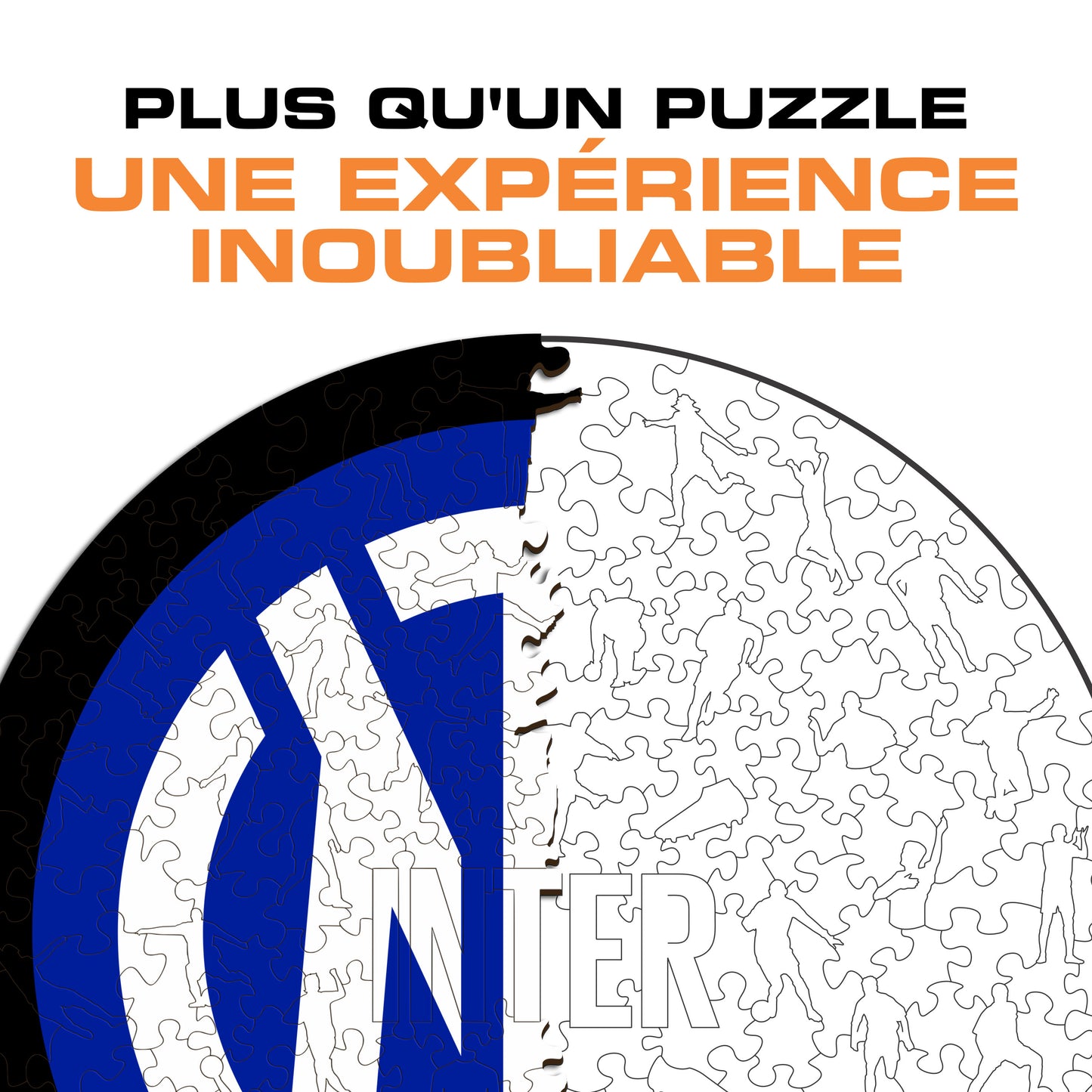 Logo FC Inter® - Puzzle en Bois