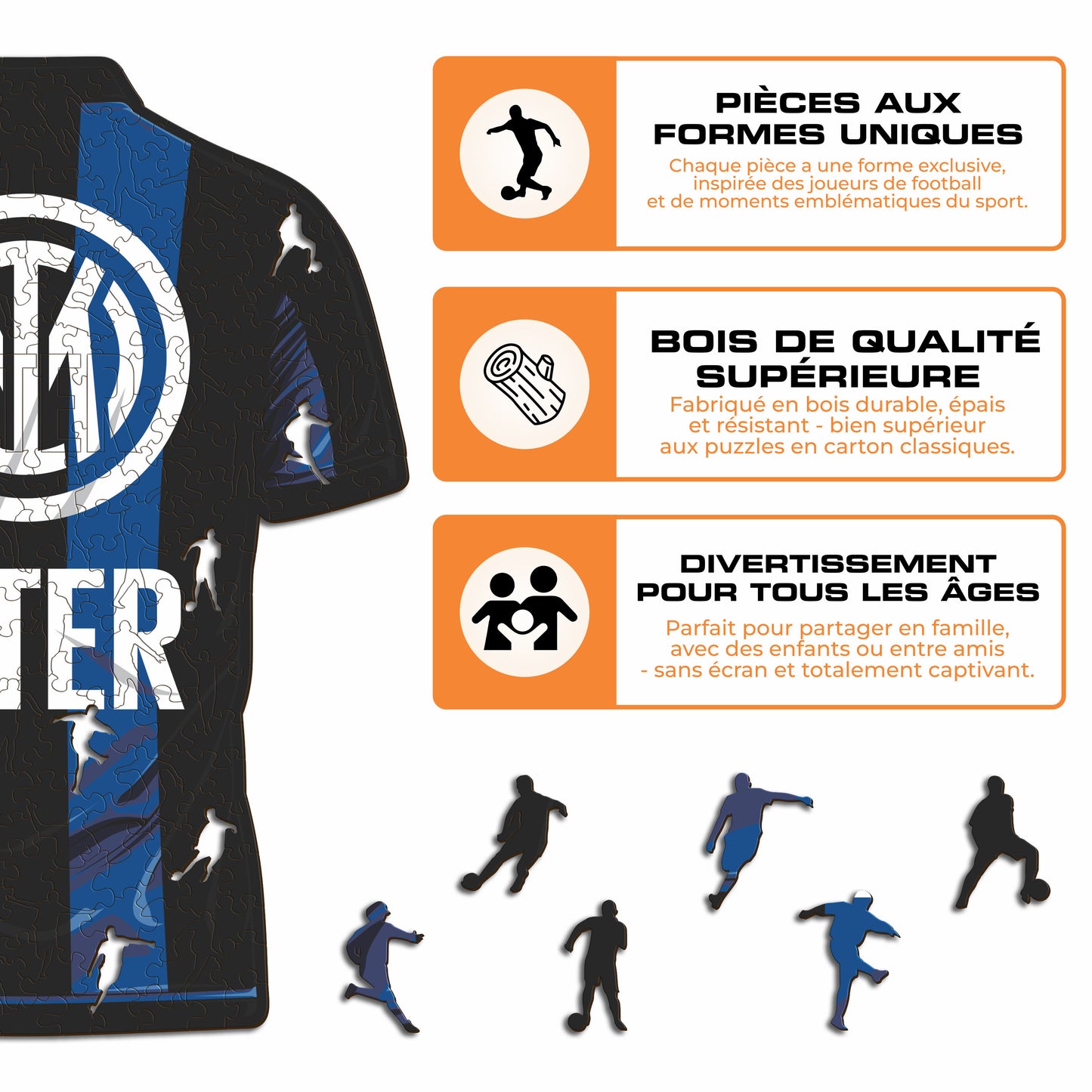 Maillot FC Inter® - Puzzle en Bois