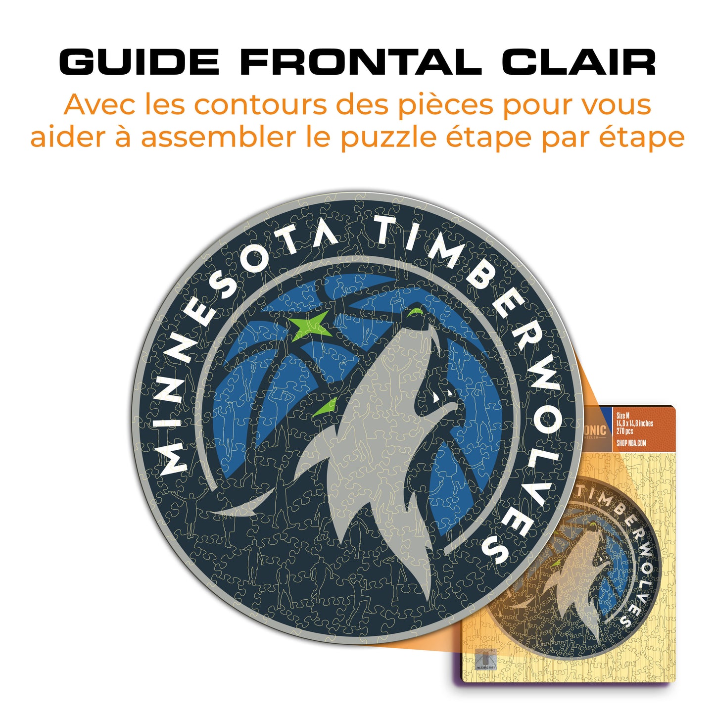Minnesota Timberwolves™ - Puzzle en Bois