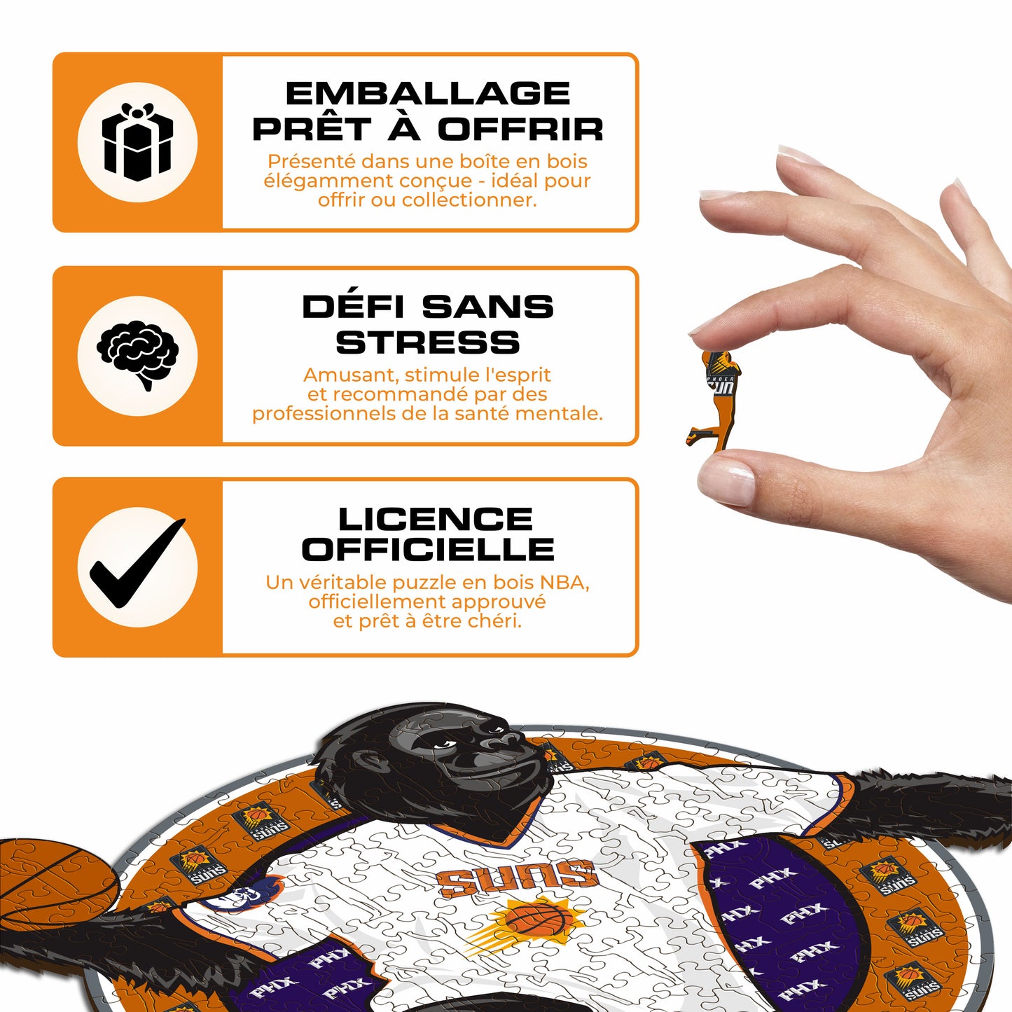 Mascotte Phoenix Suns™ - Puzzle en Bois