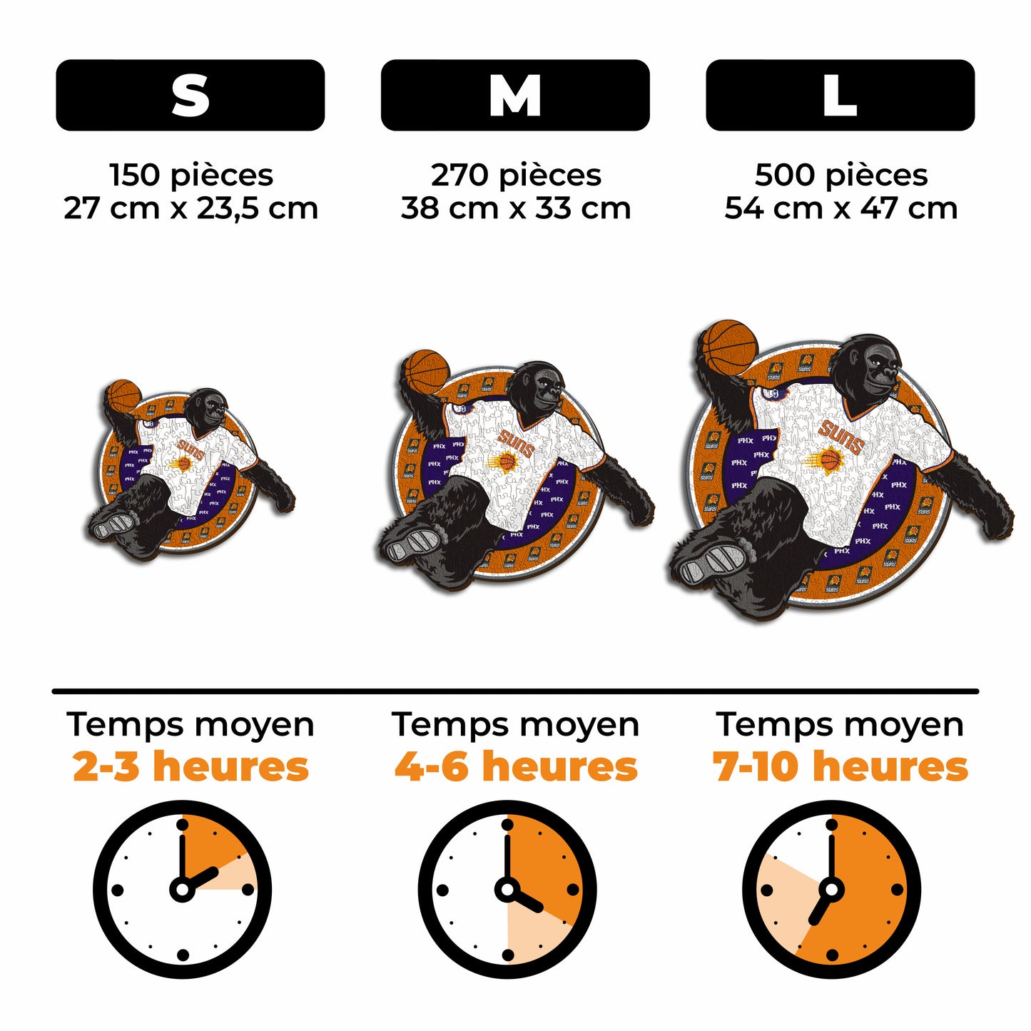 Mascotte Phoenix Suns™ - Puzzle en Bois