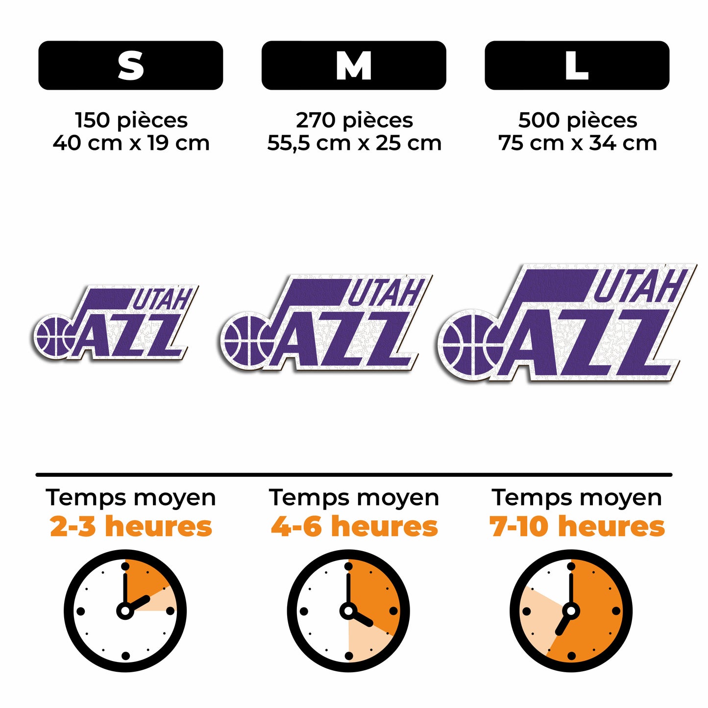 Utah Jazz™ - Puzzle en Bois