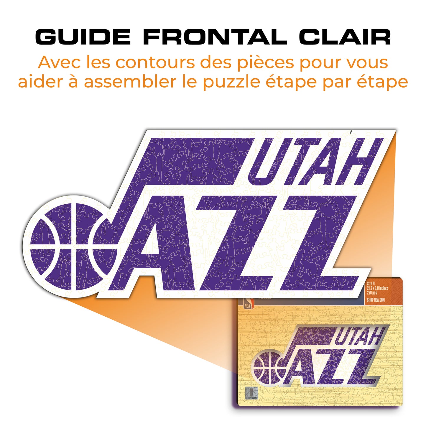 Utah Jazz™ - Puzzle en Bois