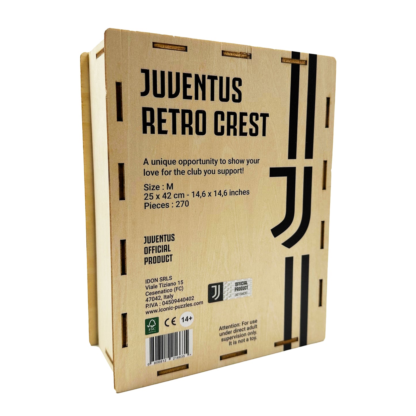 Retro Logo Juventus FC® - Puzzle Officiel en Bois