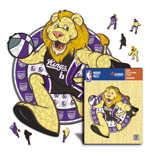 Mascotte Sacramento Kings™ - Puzzle en Bois