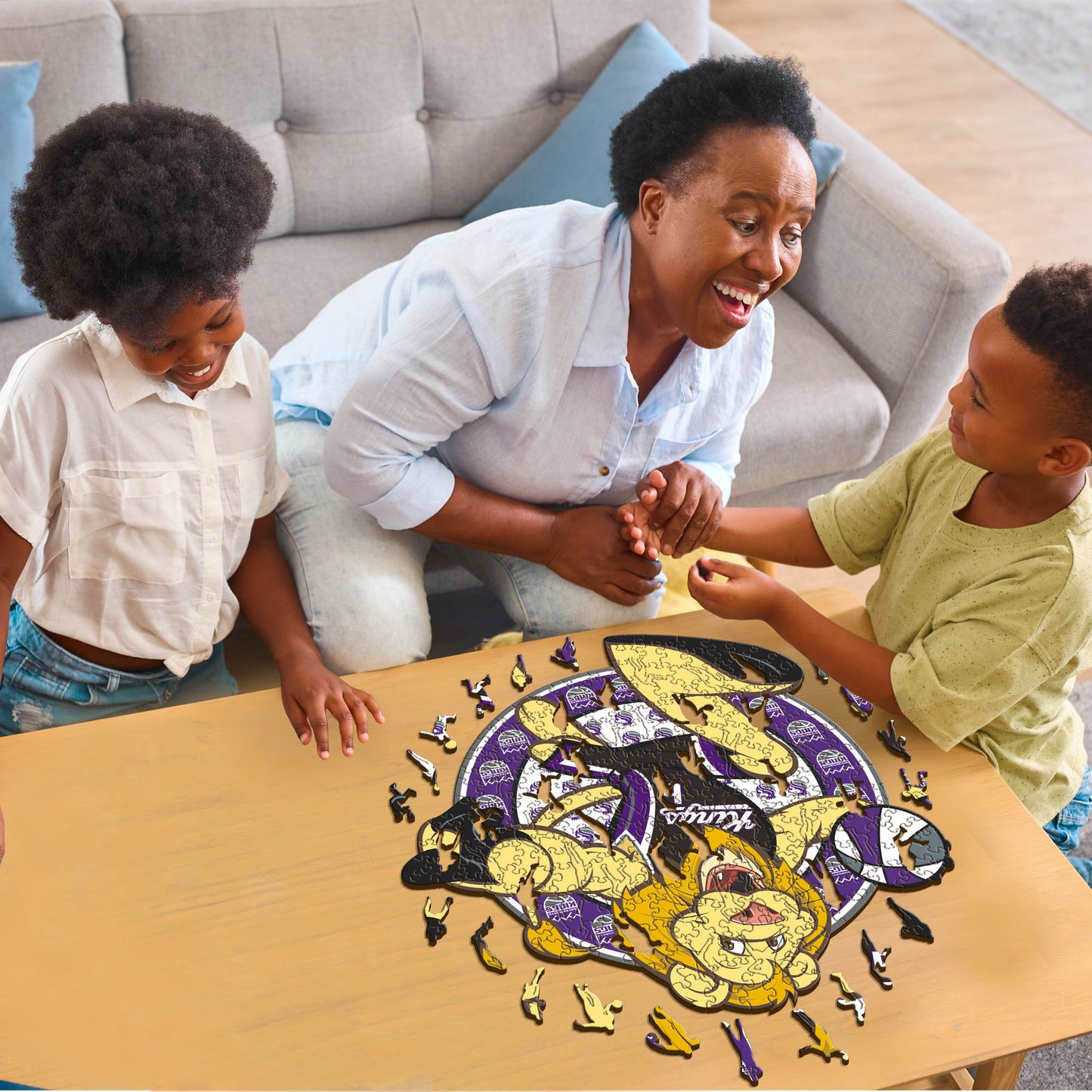 Mascotte Sacramento Kings™ - Puzzle en Bois