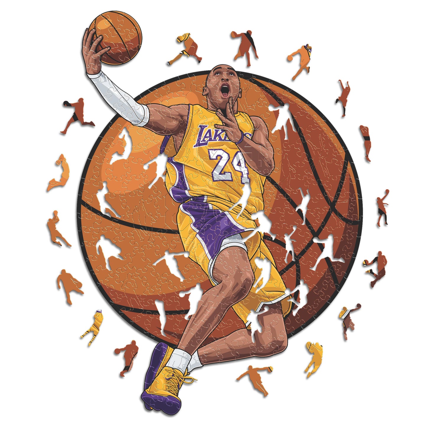 Kobe Bryant - Puzzle en Bois