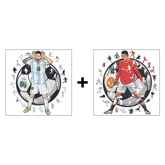 2 Puzzles de Joueurs de Football de Votre Choix