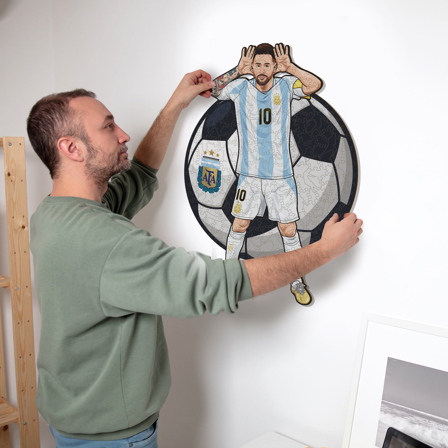 Lionel Messi - Puzzle en Bois